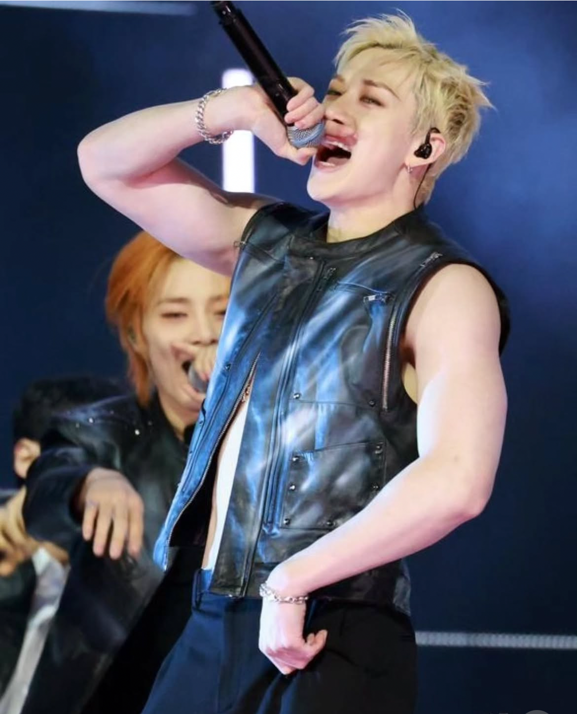 Recent activity shot of Bang Chan (Stray Kids)