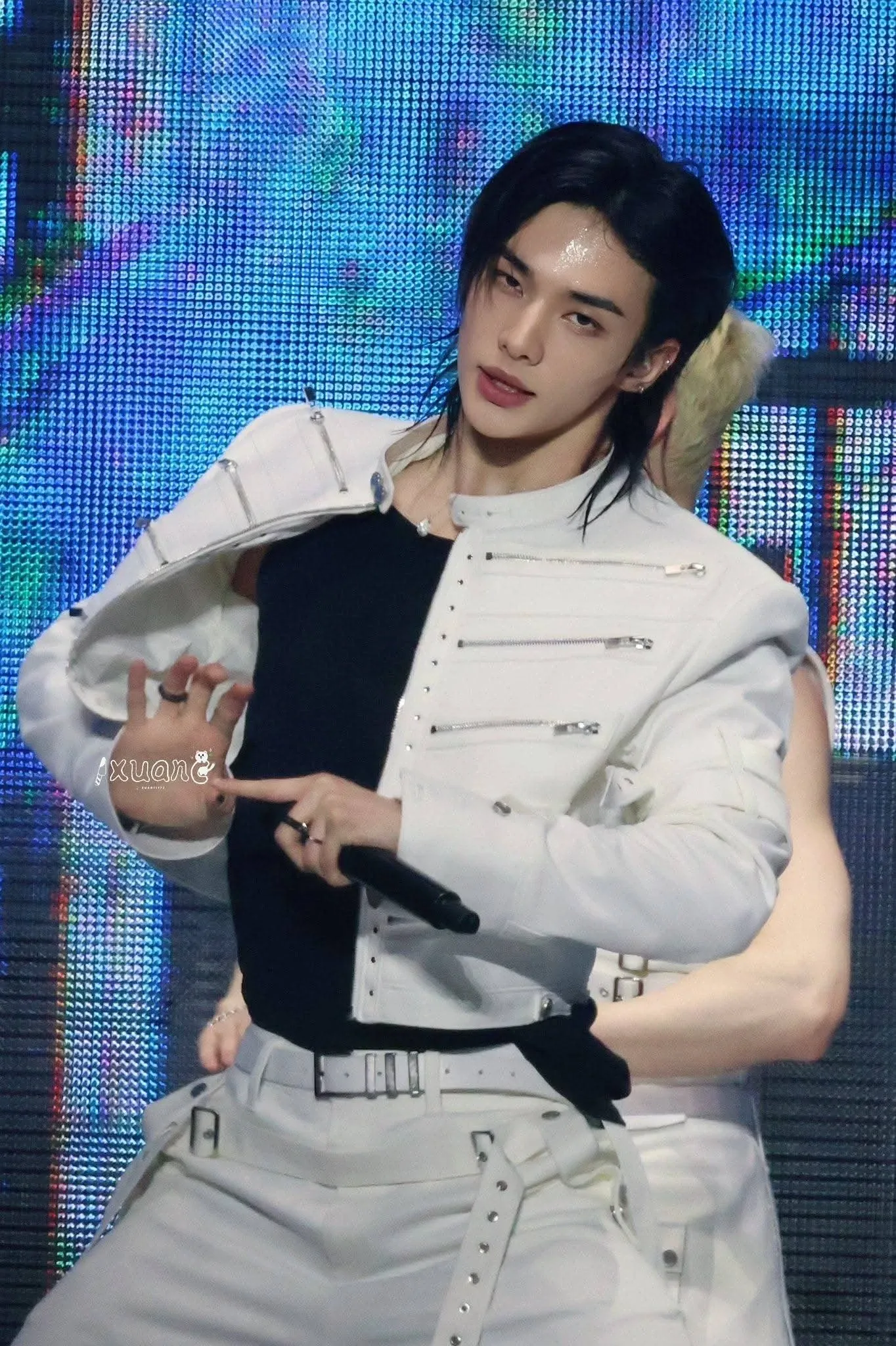 A moment captured by Hyunjin (Stray Kids)'s fan