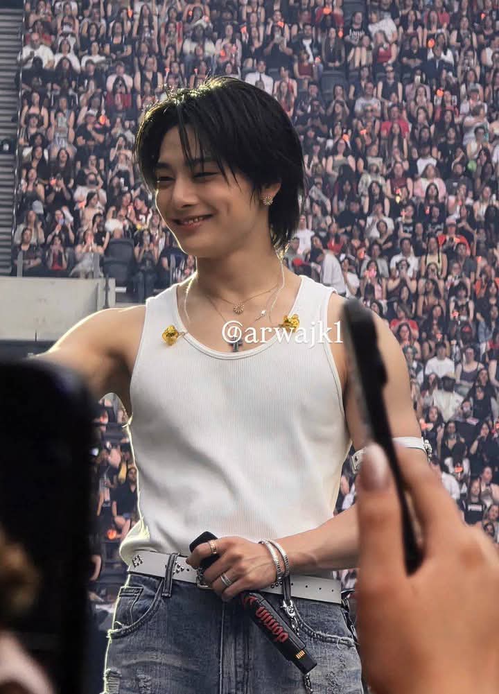 A moment captured by I.N (Stray Kids)'s fan