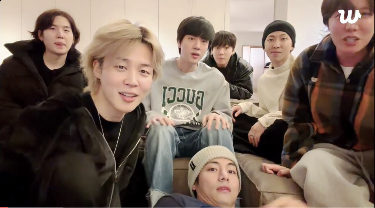 Recent activity shot of BTS