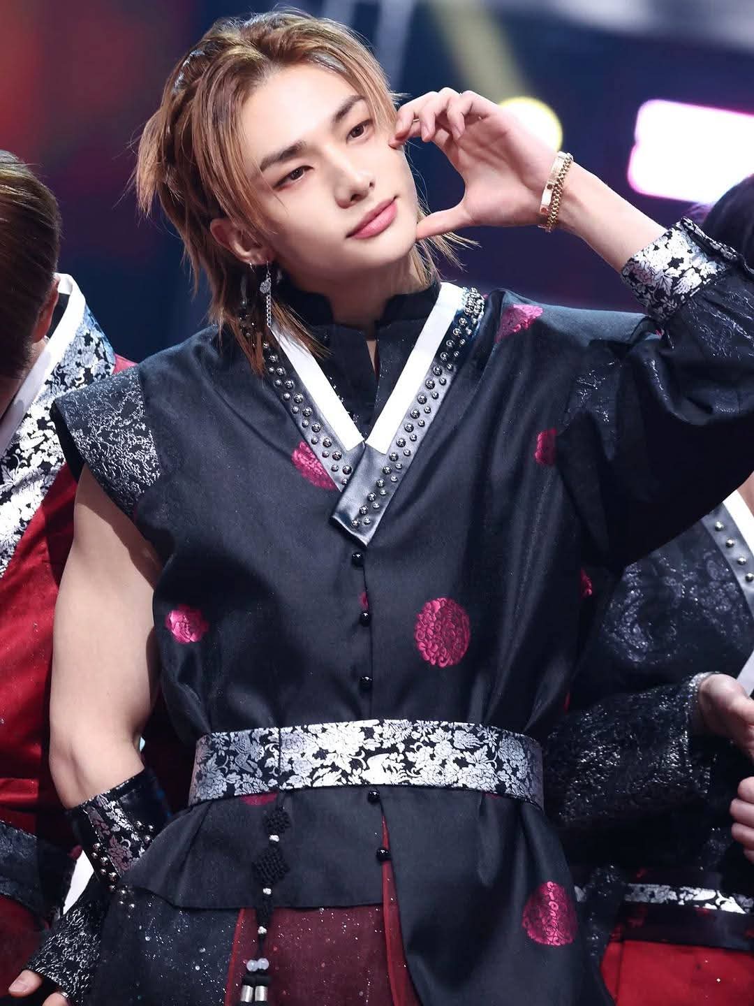 A moment captured by Hyunjin (Stray Kids)'s fan