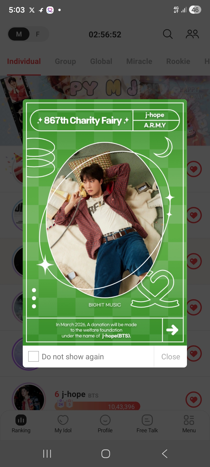 Fan-made special wallpaper for j-hope (BTS)