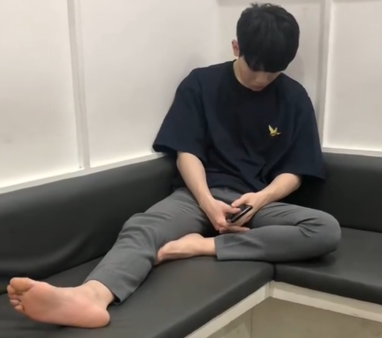 Recent activity shot of Woozi (SEVENTEEN)