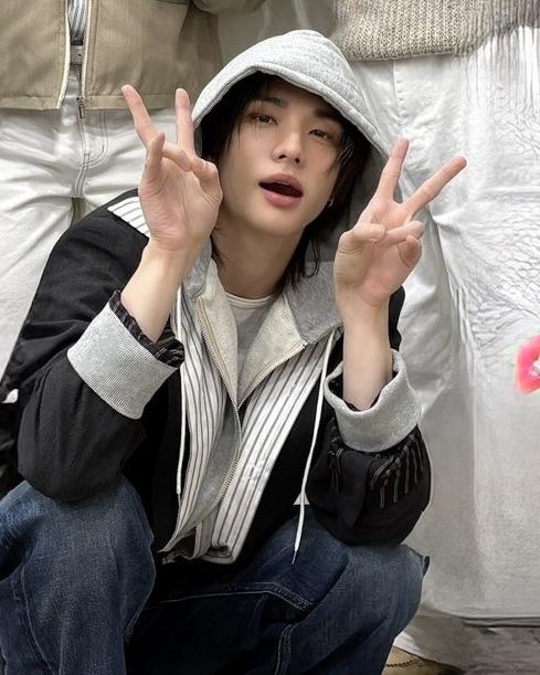 Latest photo of Hyunjin (Stray Kids)