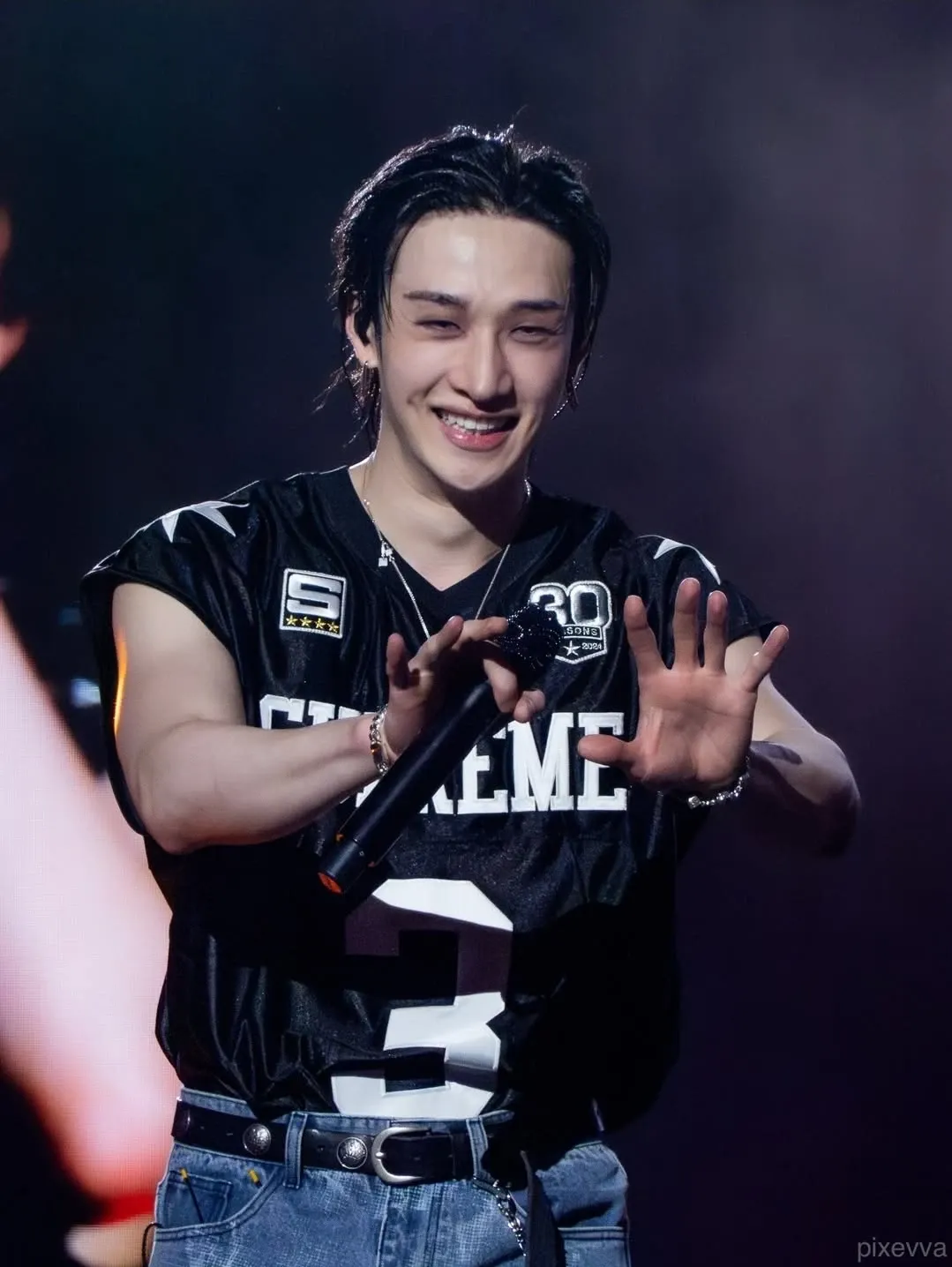 A moment captured by Bang Chan (Stray Kids)'s fan