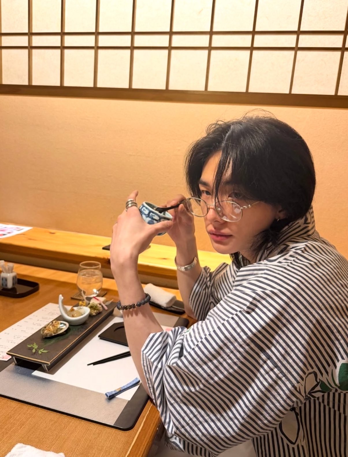 A moment captured by Hyunjin (Stray Kids)'s fan