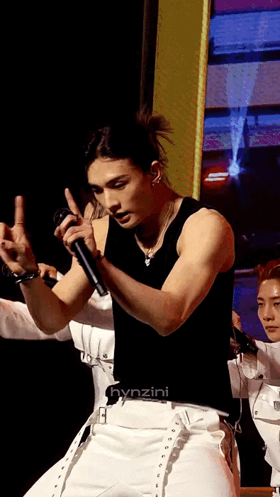 Recent activity shot of Hyunjin (Stray Kids)