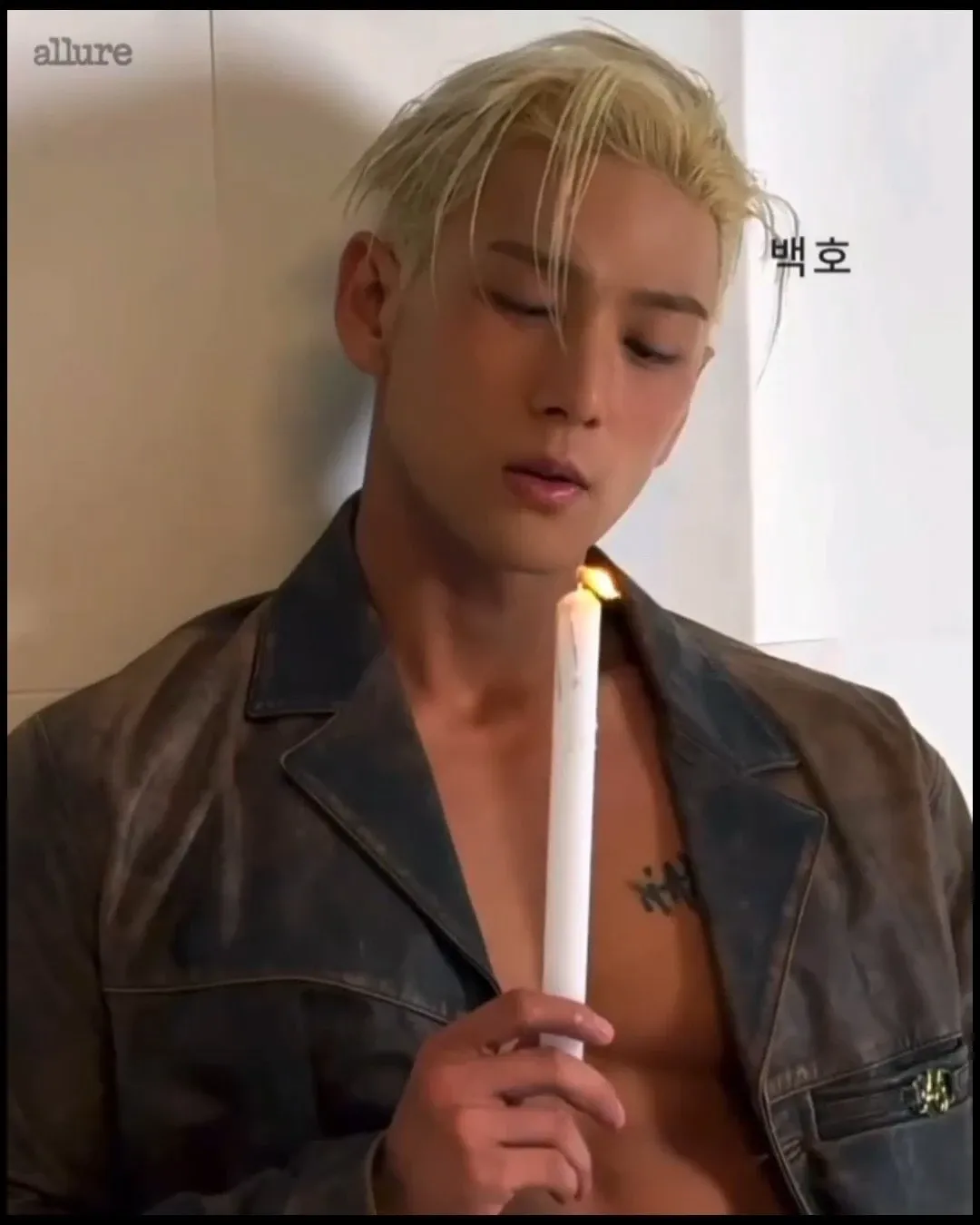 백호의 비하인드 컷