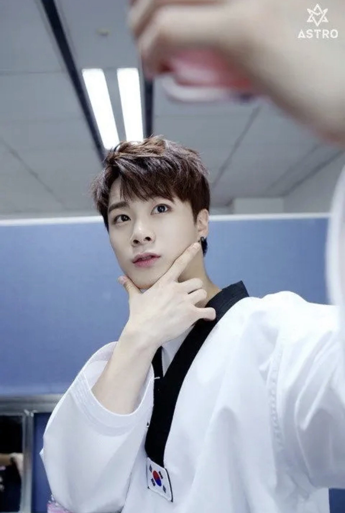 Recent activity shot of Moonbin (ASTRO)