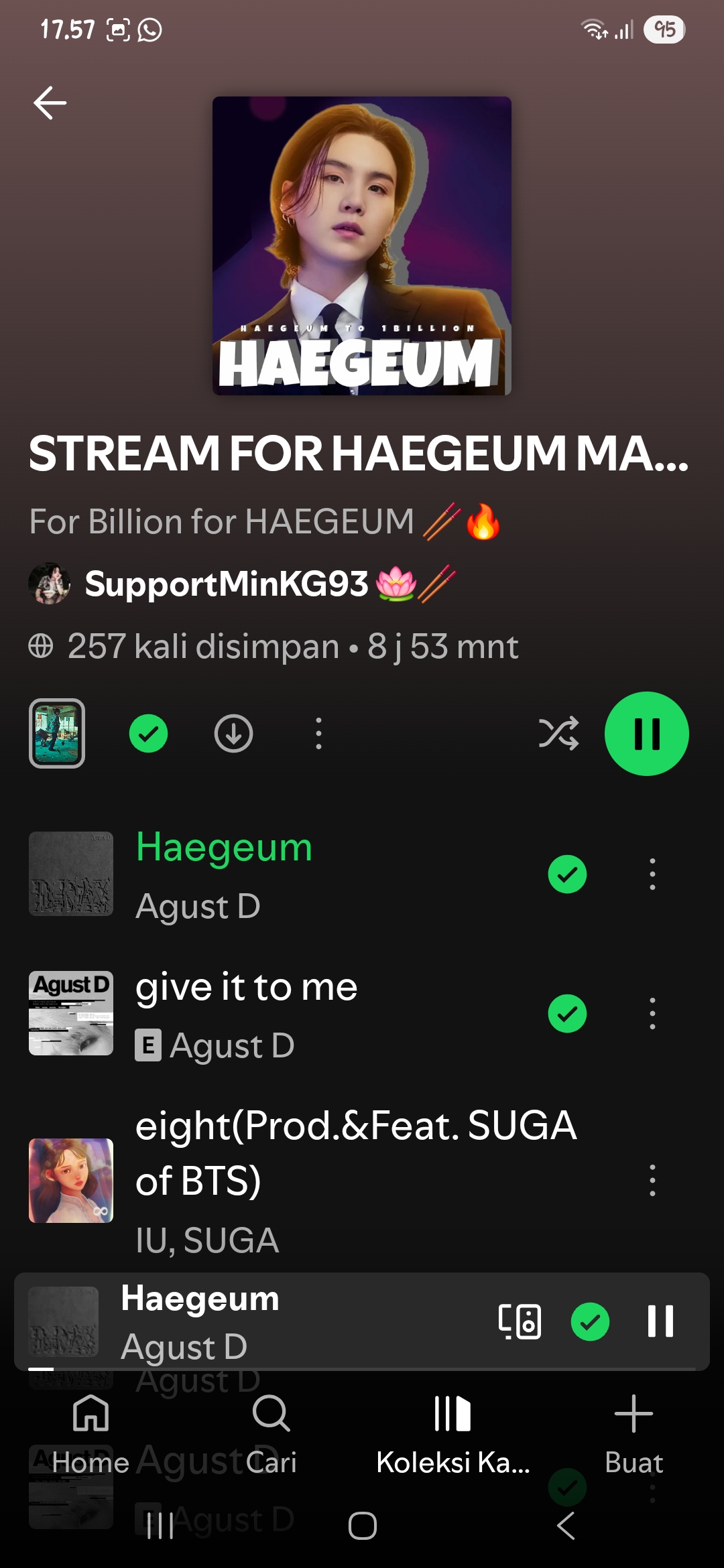 Today's most popular wallpaper in the SUGA (BTS) community