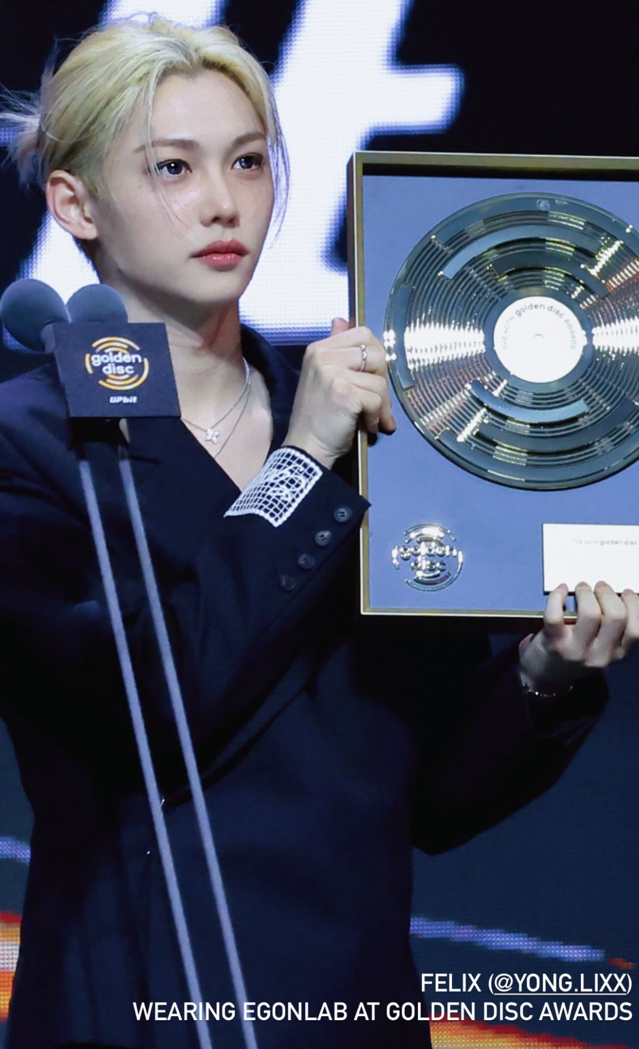 A moment captured by Felix (Stray Kids)'s fan