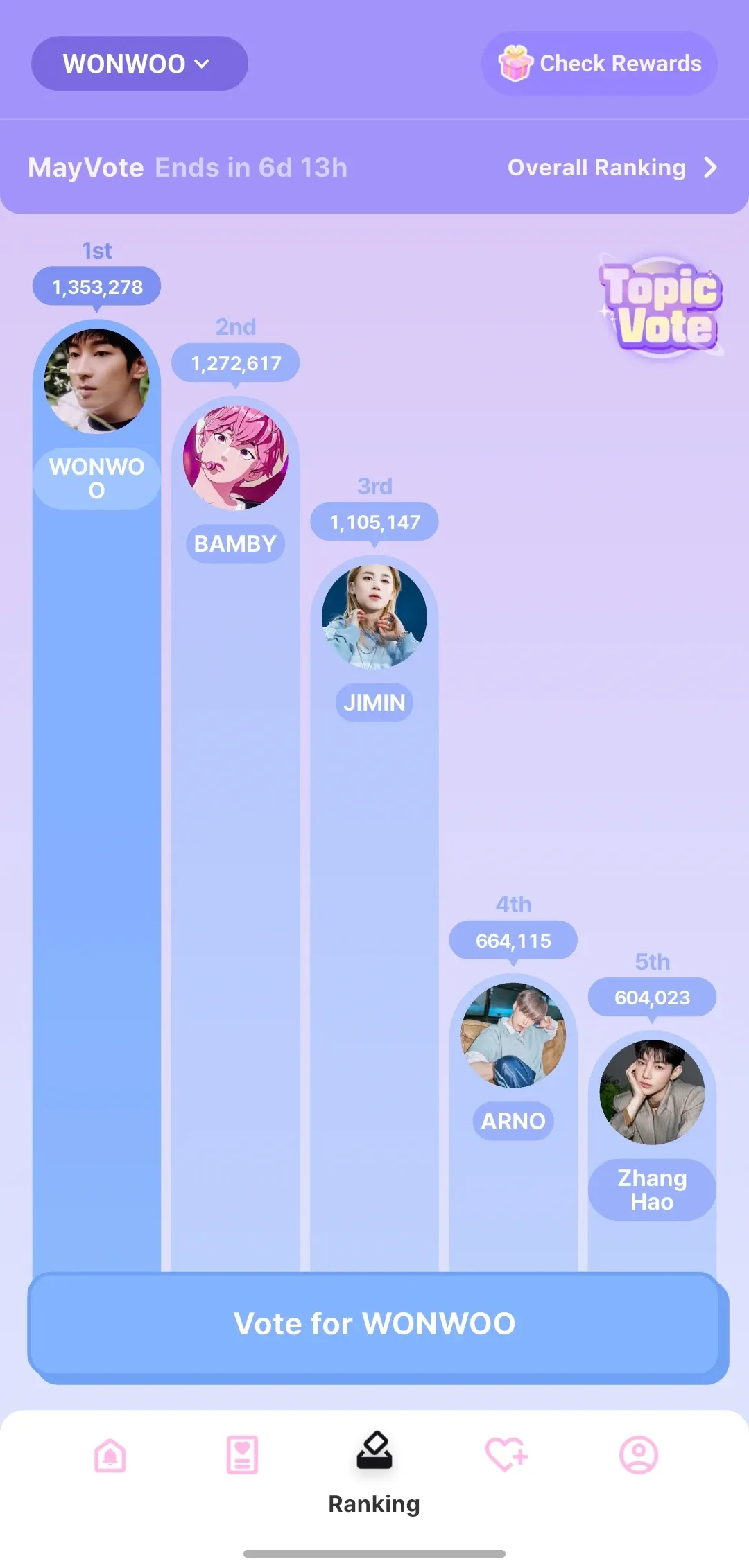 The most beloved wallpaper among Wonwoo (SEVENTEEN)'s fans