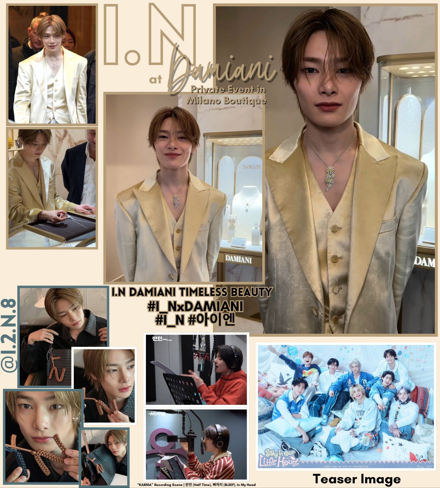 A moment captured by I.N (Stray Kids)'s fan