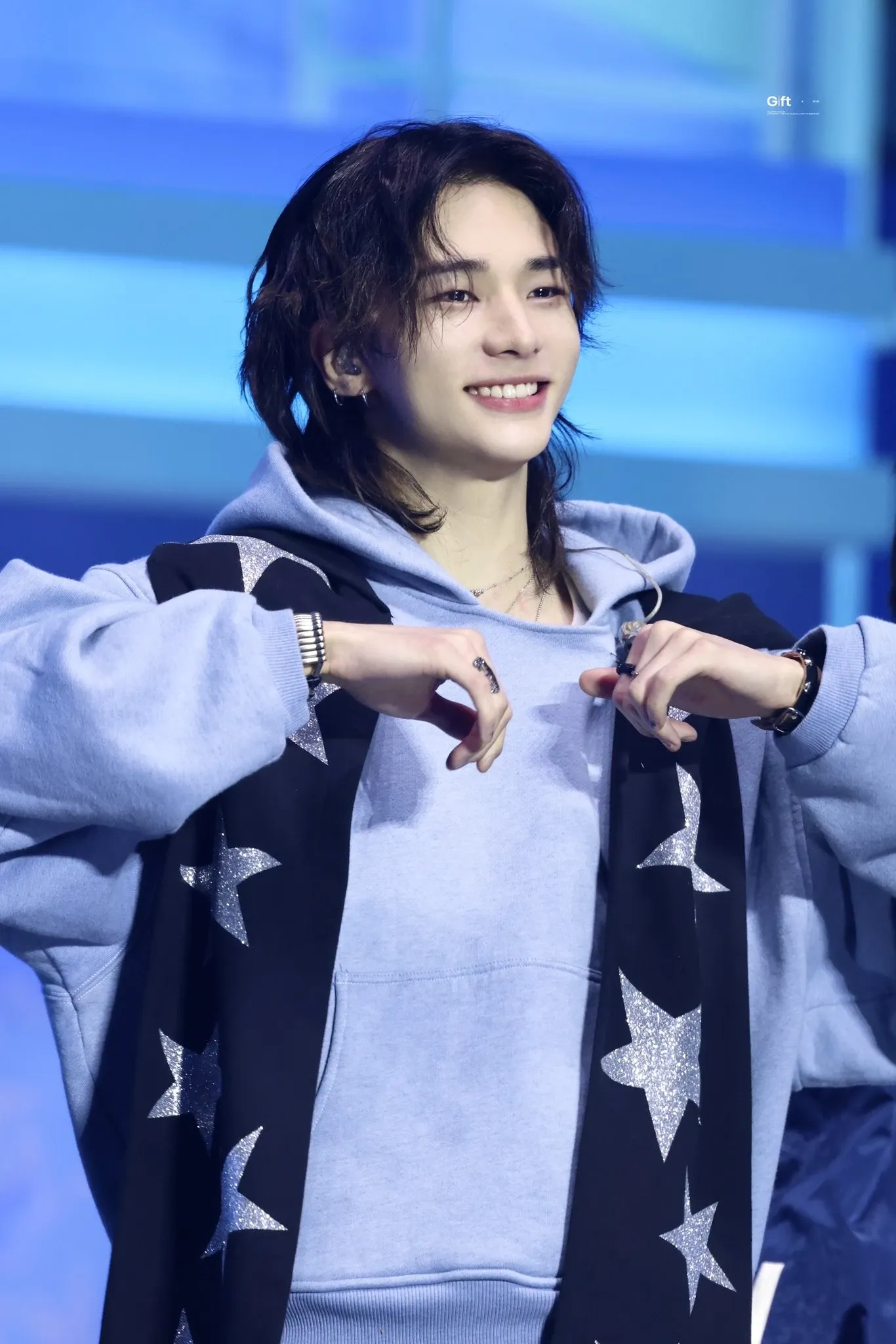 A moment captured by Hyunjin (Stray Kids)'s fan