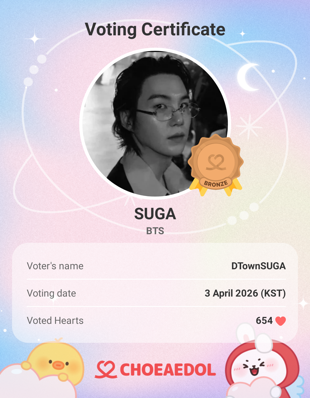 Momen yang diabadikan oleh penggemar SUGA (BTS)