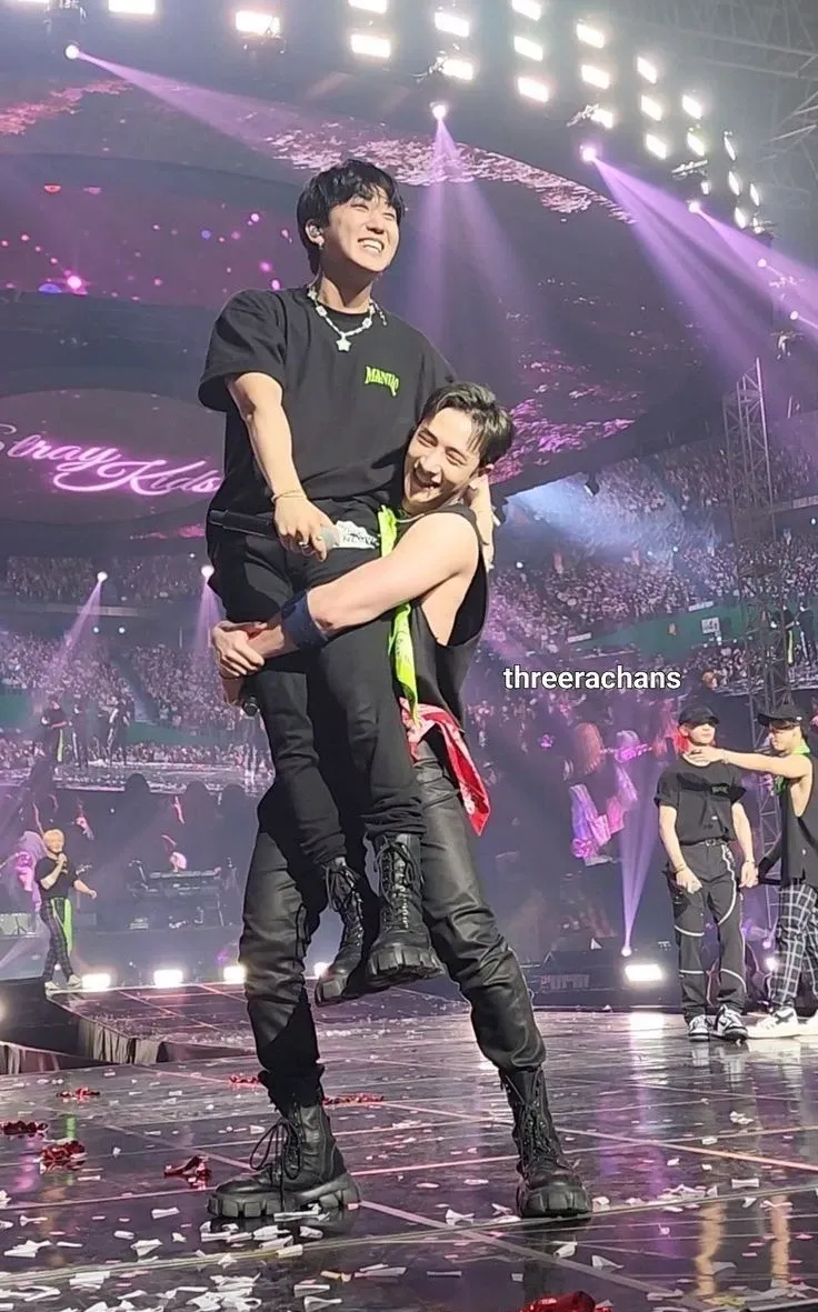 A moment captured by Bang Chan (Stray Kids)'s fan