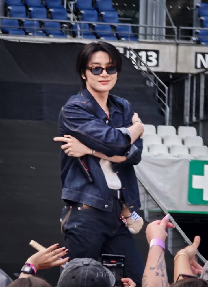 A moment captured by I.N (Stray Kids)'s fan