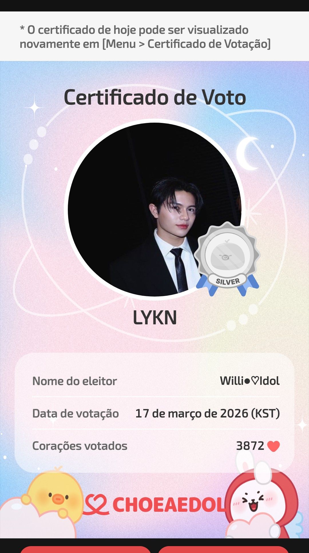 Recent activity shot of LYKN