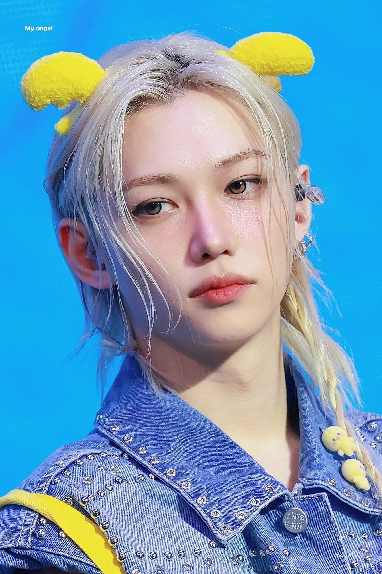 A moment captured by Felix (Stray Kids)'s fan