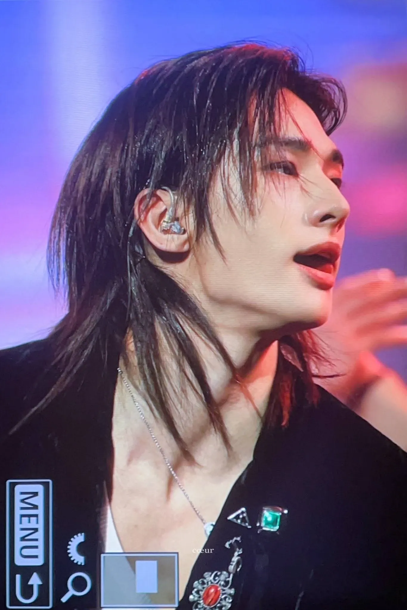 A moment captured by Hyunjin (Stray Kids)'s fan