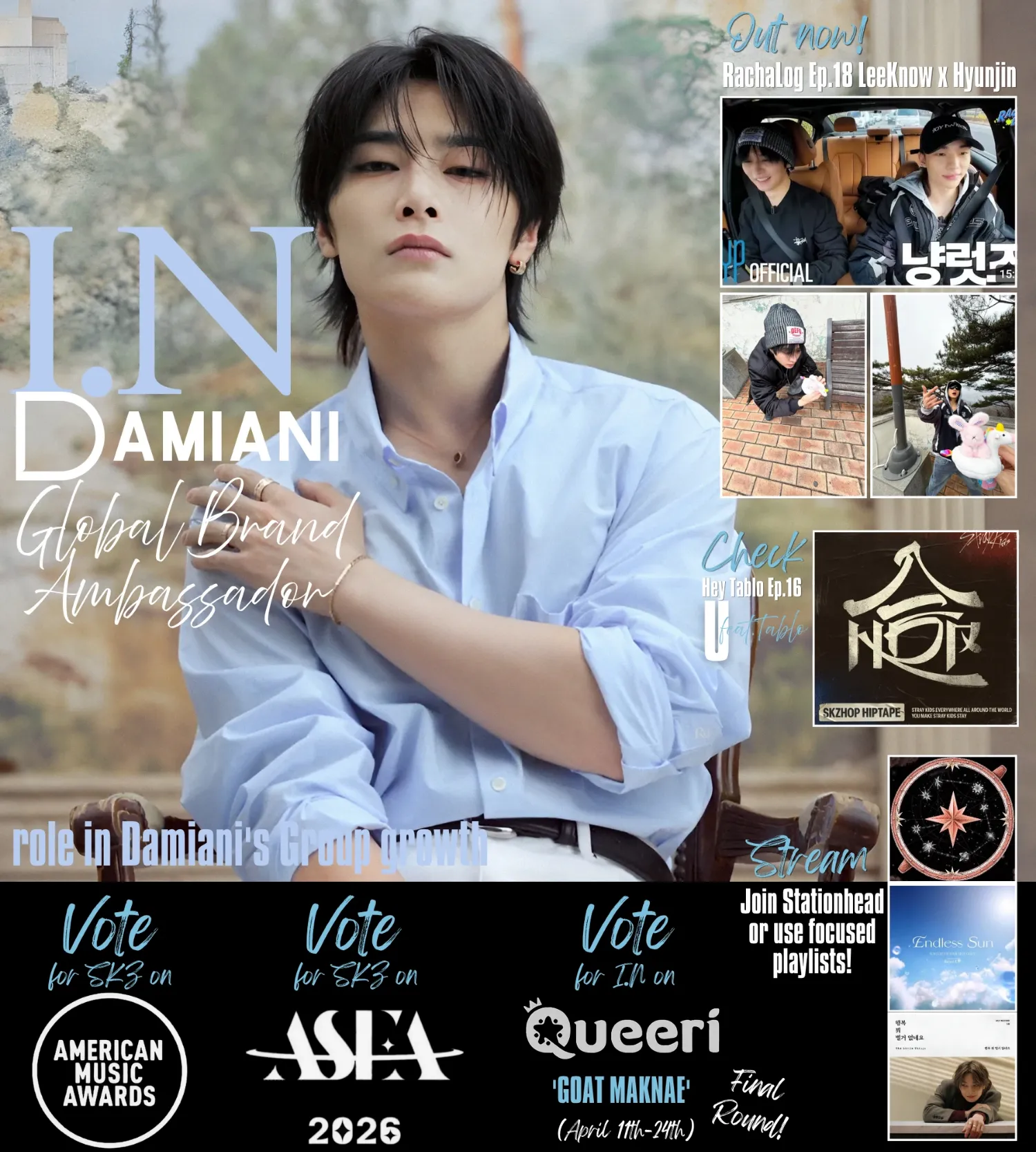 Recent activity shot of I.N (Stray Kids)