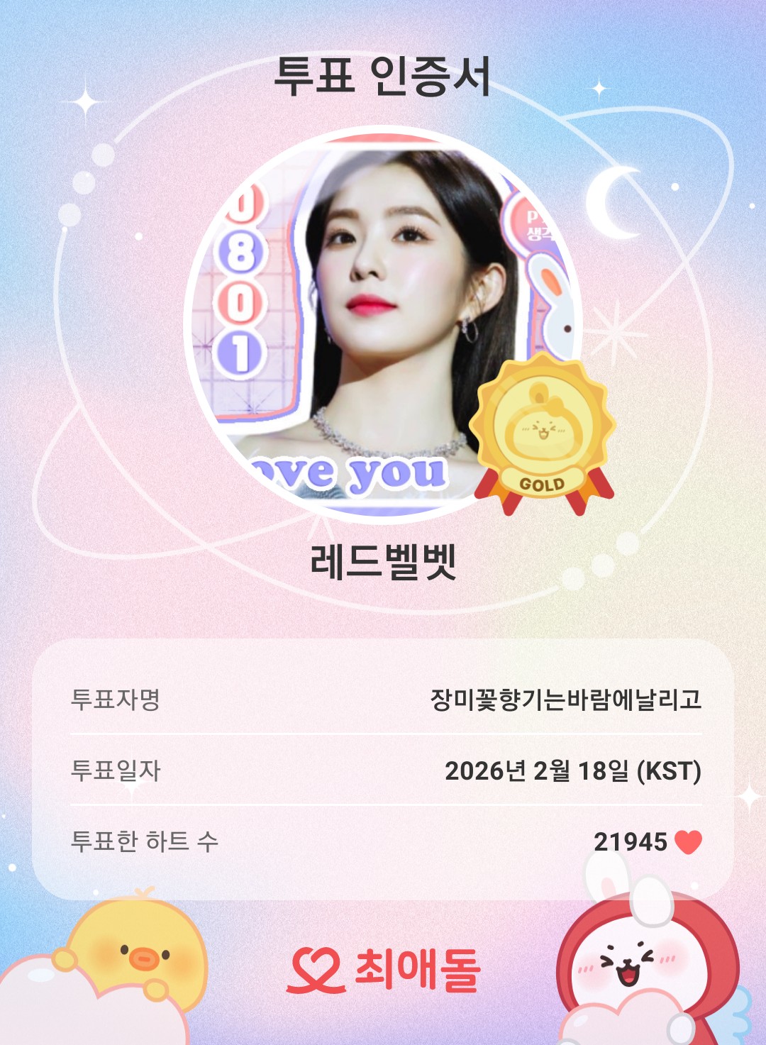 A moment captured by Red Velvet's fan