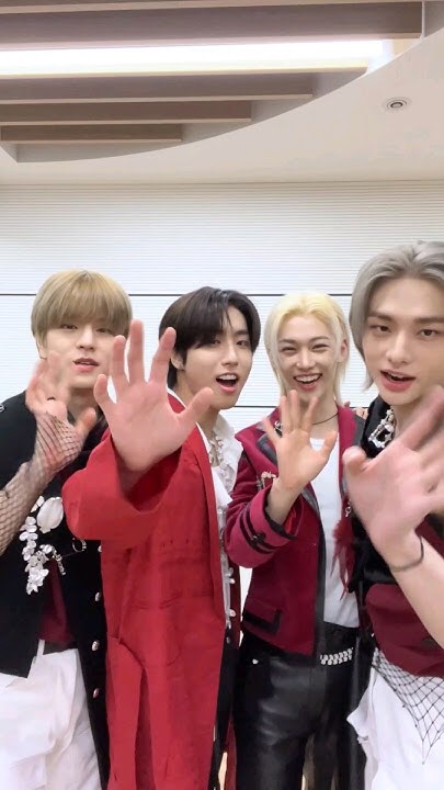 A moment captured by Stray Kids's fan