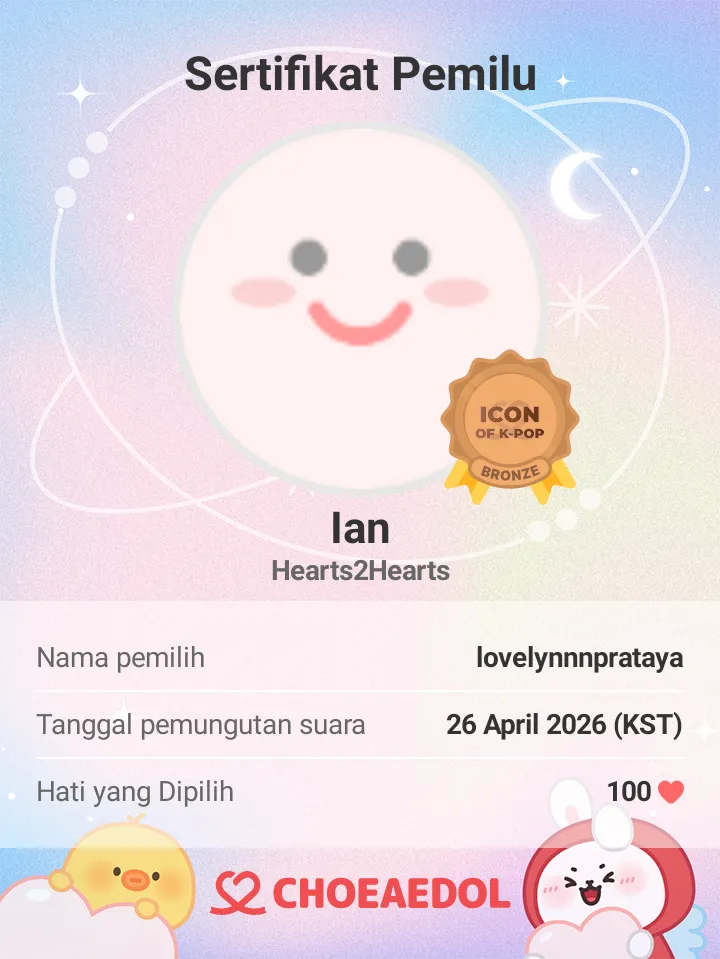 Potret di balik layar Ian (Hearts2Hearts)