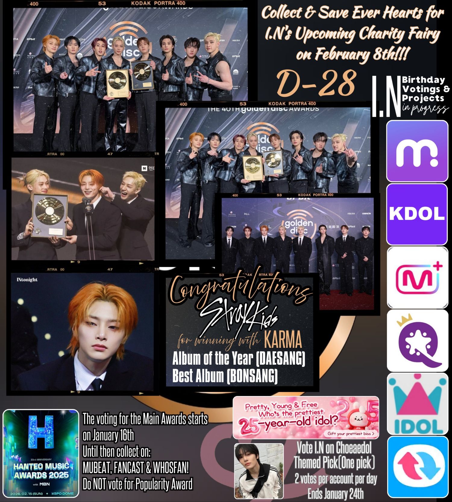 Recent activity shot of I.N (Stray Kids)