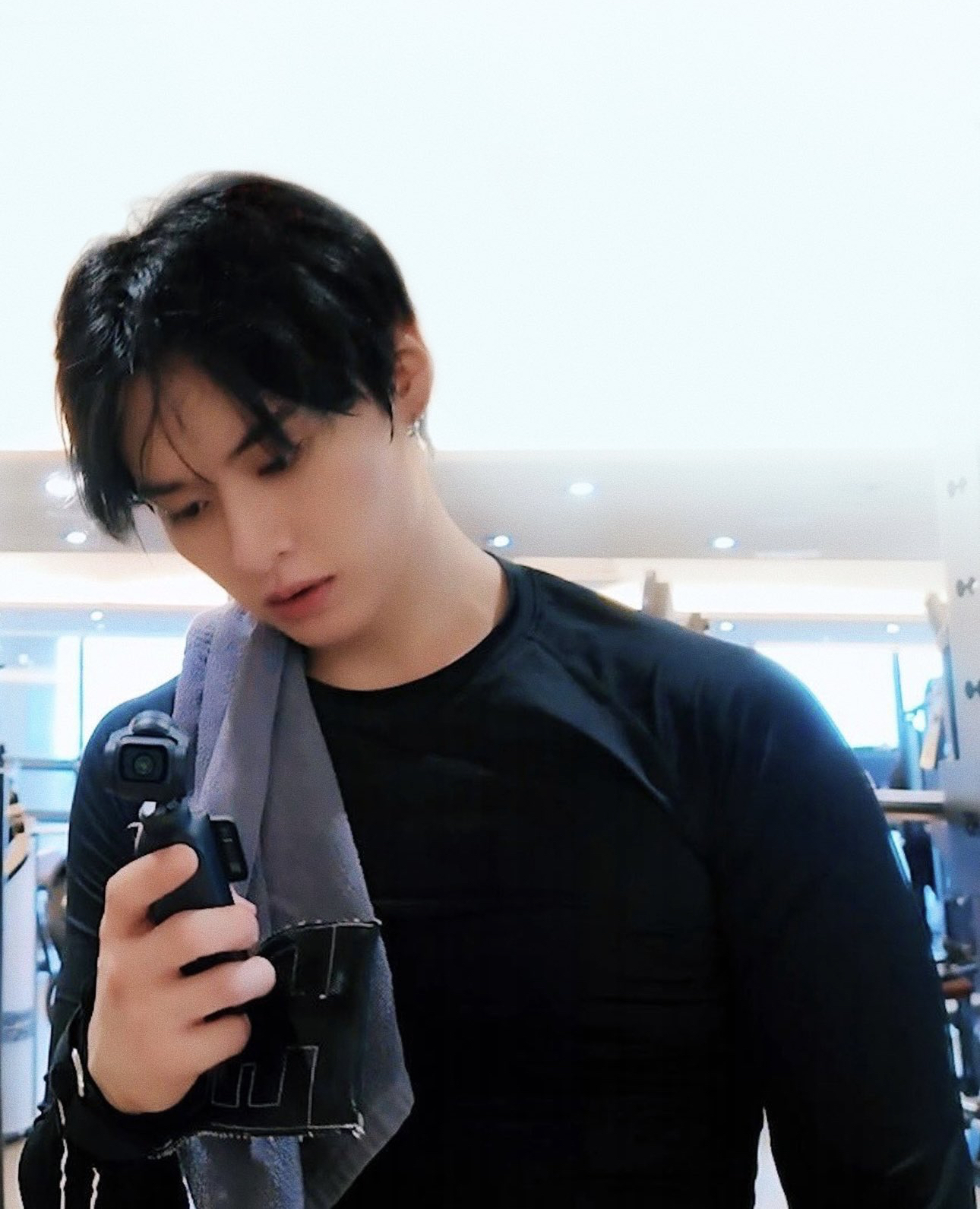 Recent activity shot of Lee Know (Stray Kids)