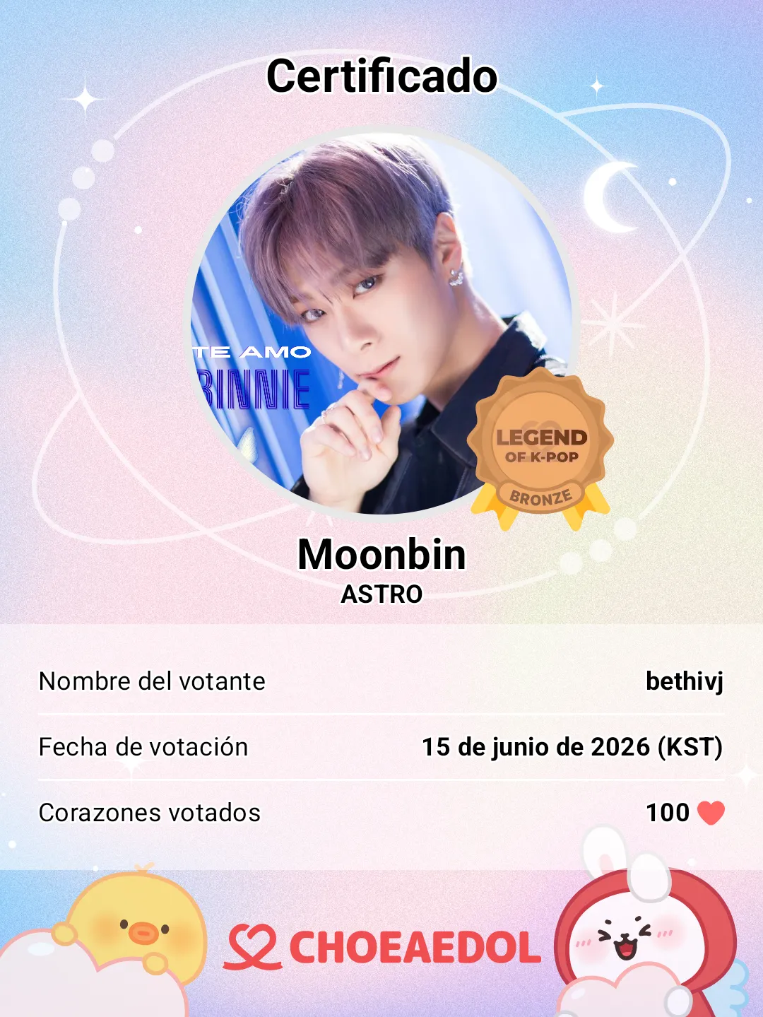 A moment captured by Moonbin (ASTRO)'s fan