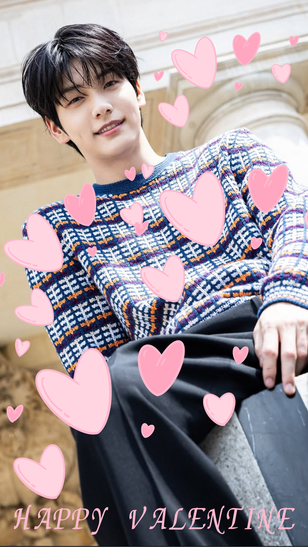 A heartfelt wallpaper shared by TOMORROW X TOGETHER's fans