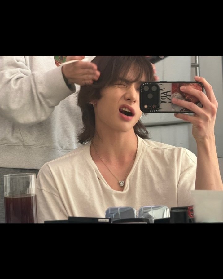 Recent activity shot of Hyunjin (Stray Kids)