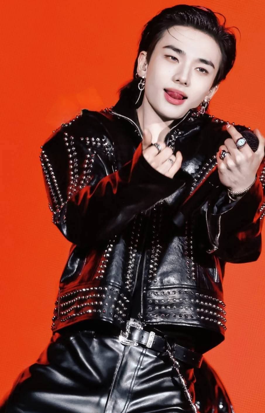 A moment captured by Hyunjin (Stray Kids)'s fan