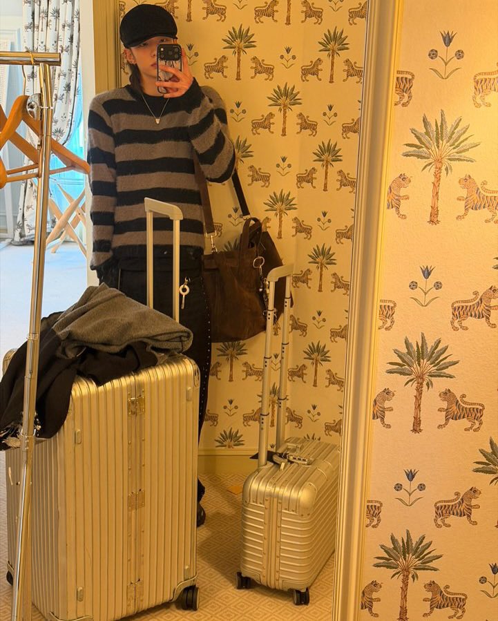 Recent activity shot of Hyunjin (Stray Kids)