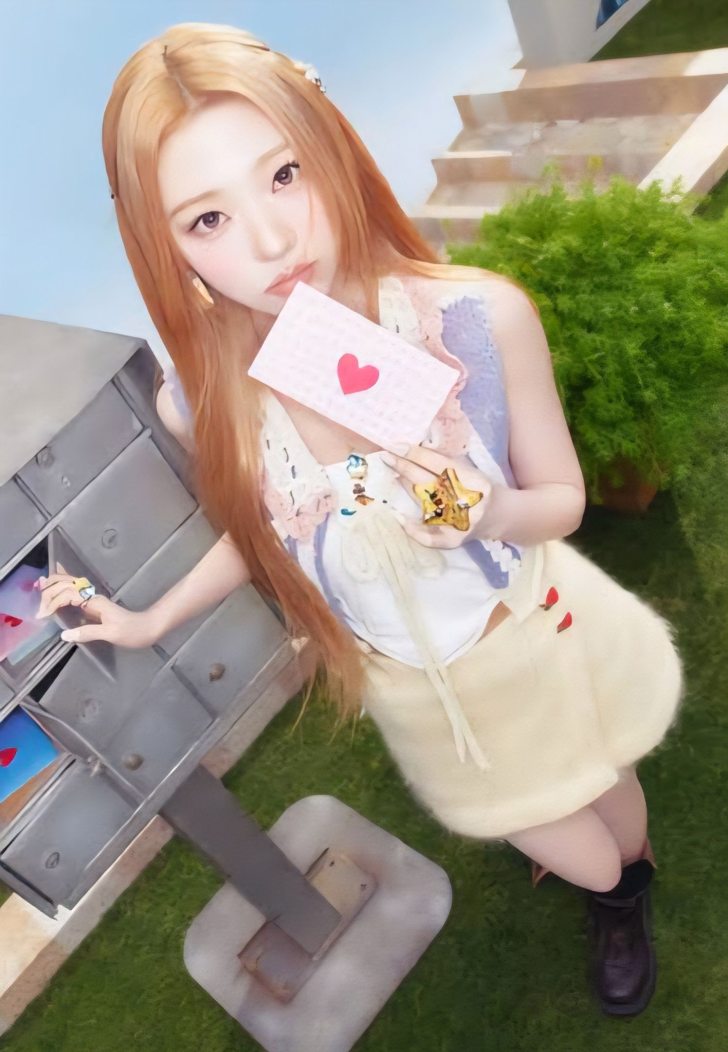 Behind-the-scenes cut of Stella (Hearts2Hearts)