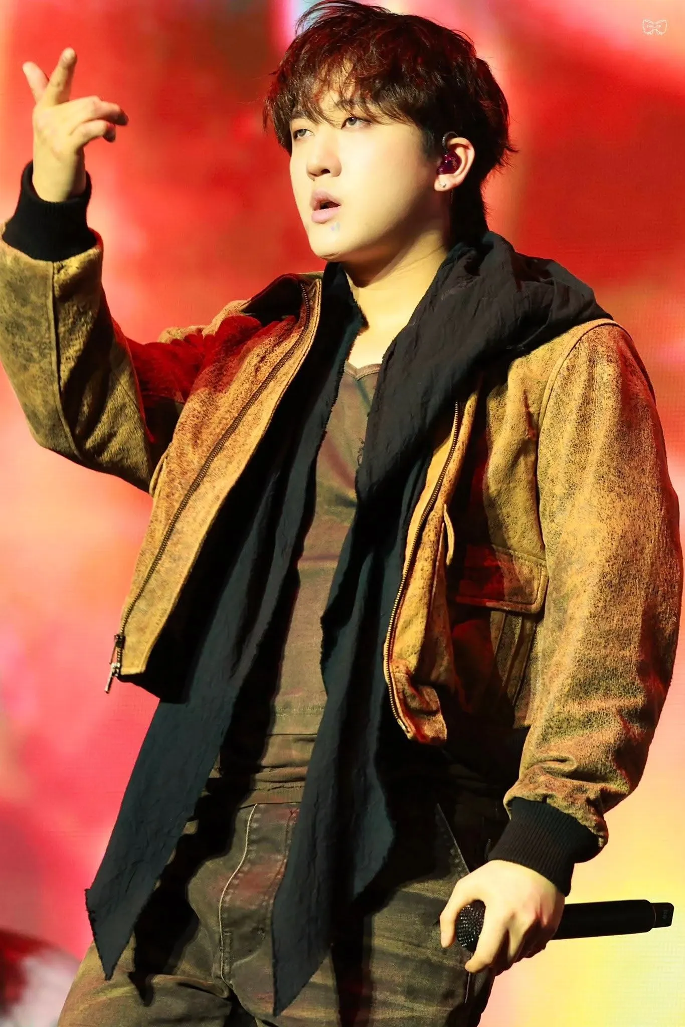 A moment captured by Changbin (Stray Kids)'s fan