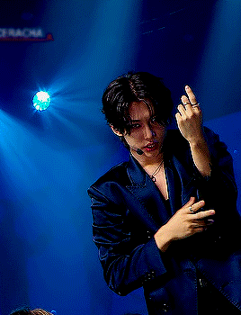 A moment captured by Stray Kids's fan