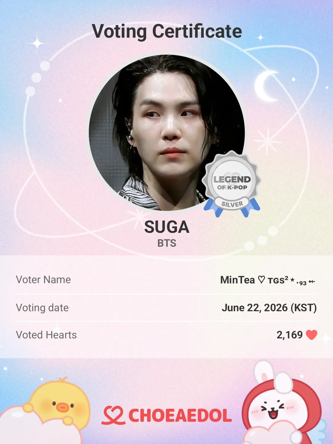 Momen yang diabadikan oleh penggemar SUGA (BTS)