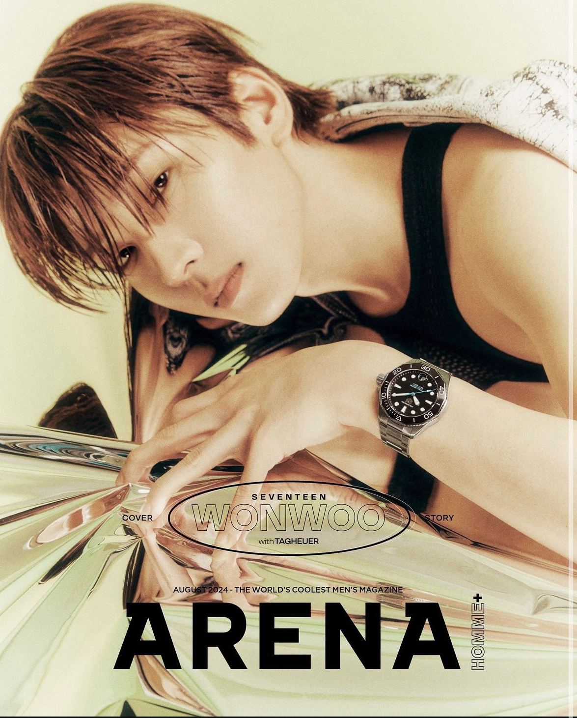 A moment captured by Wonwoo (SEVENTEEN)'s fan