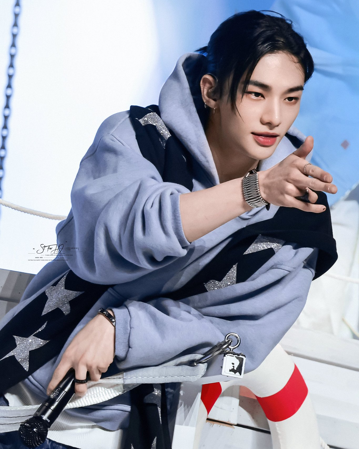 Recent activity shot of Hyunjin (Stray Kids)