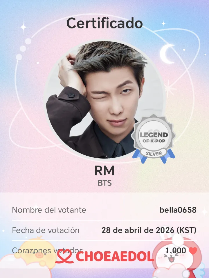 Recent activity shot of RM (BTS)