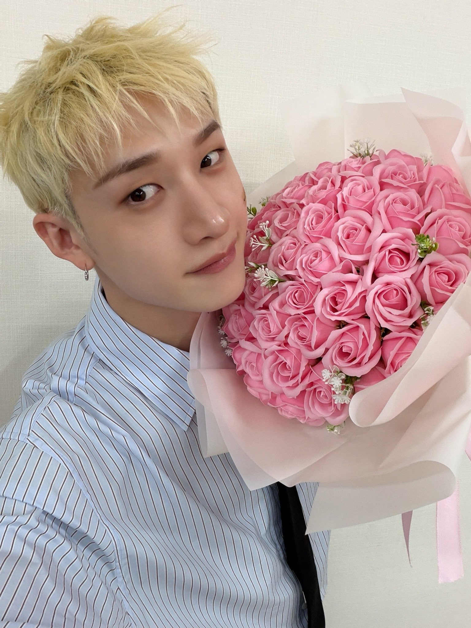 Recent activity shot of Bang Chan (Stray Kids)