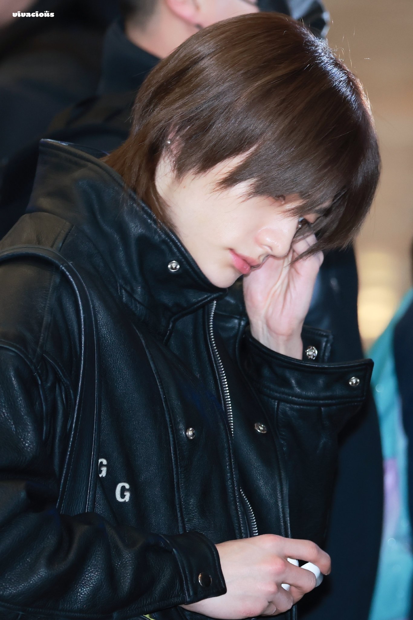 A moment captured by Hyunjin (Stray Kids)'s fan