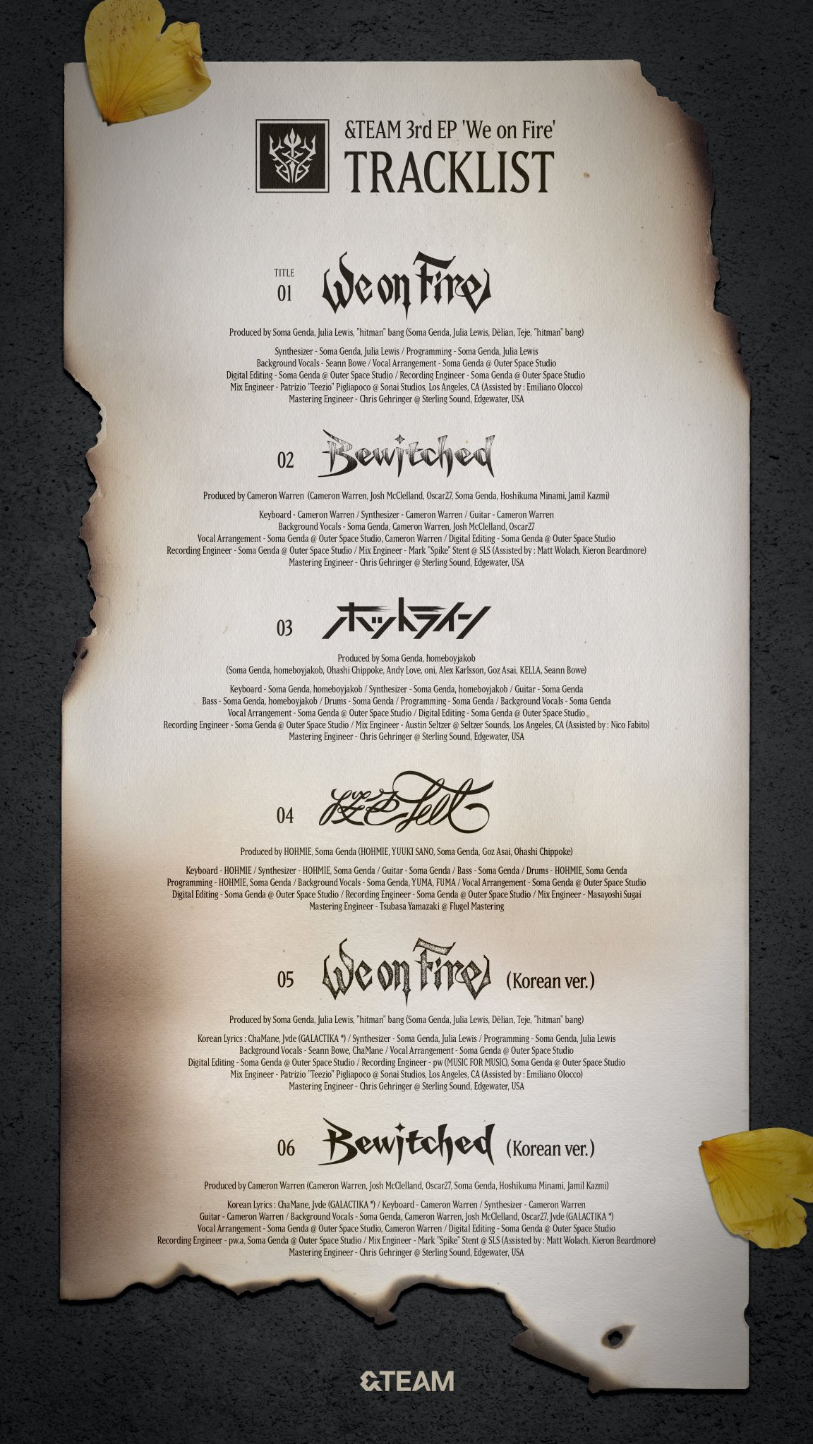 A heartfelt wallpaper shared by &TEAM's fans