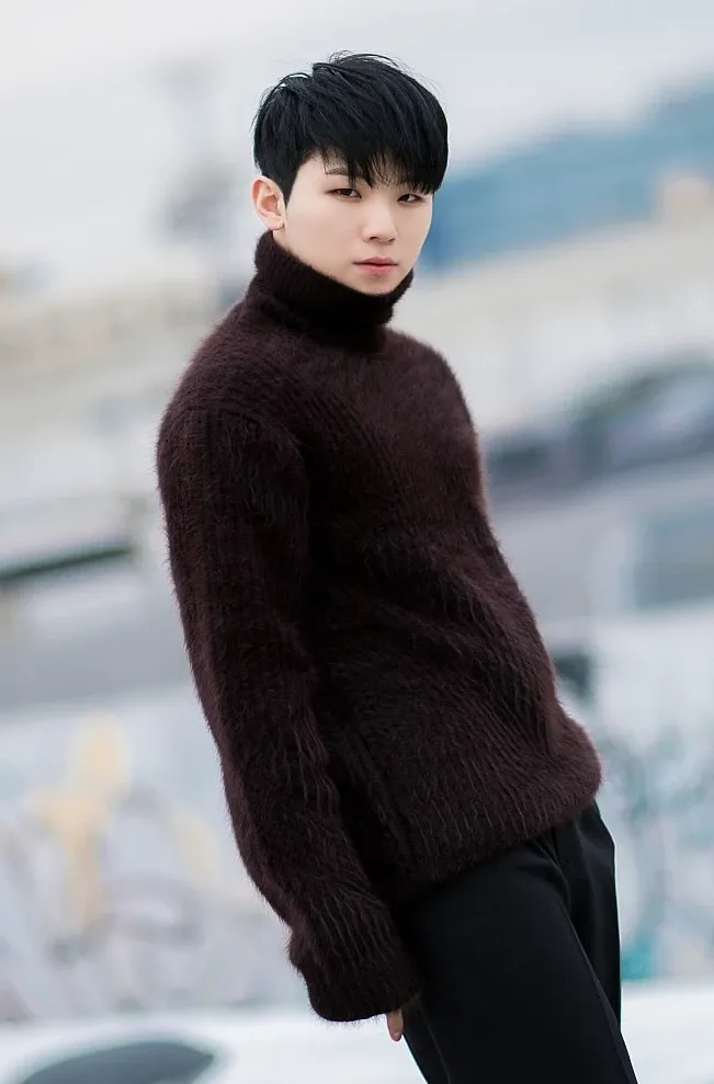 A moment captured by Woozi (SEVENTEEN)'s fan