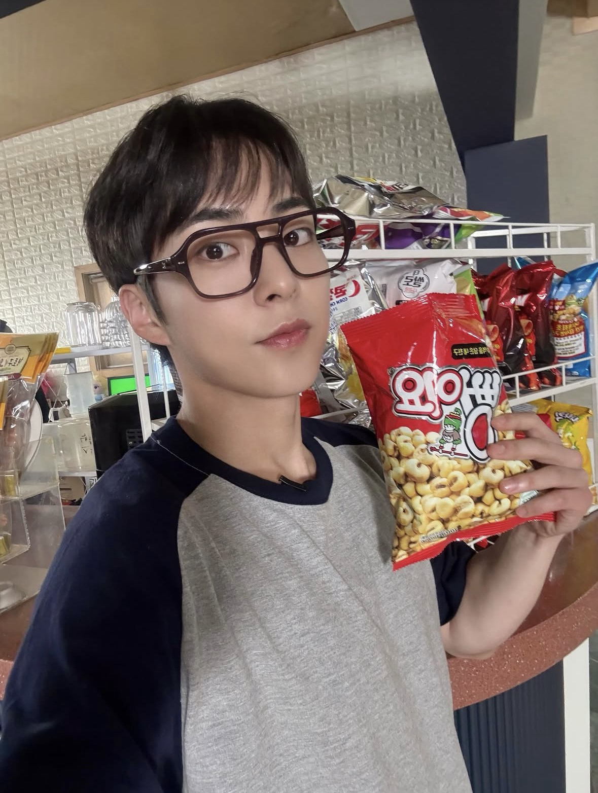 Recent activity shot of Xiumin (EXO)