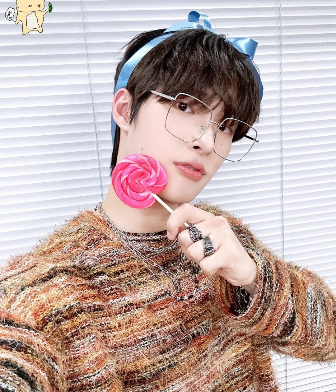 Recent activity shot of Mingi (ATEEZ)