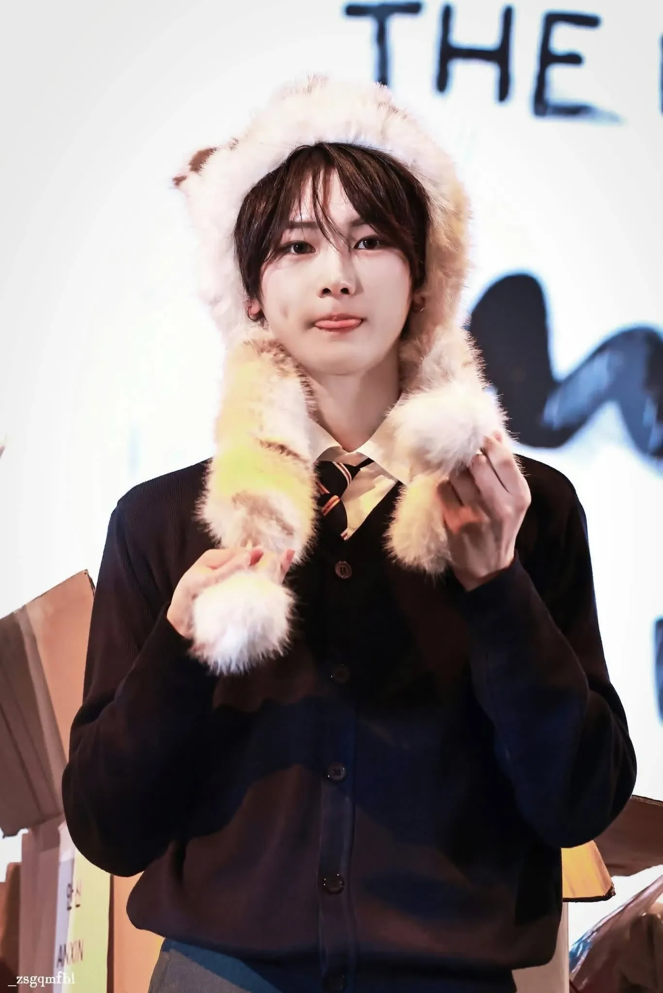 A moment captured by Zhou Anxin (ALPHA DRIVE ONE)'s fan