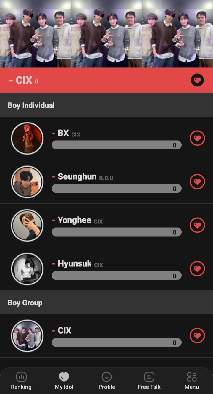 Behind-the-scenes cut of CIX